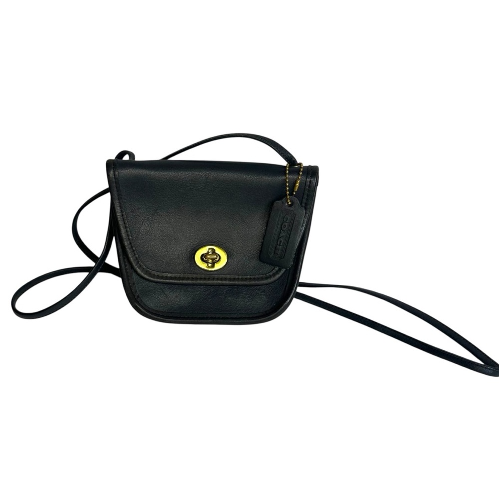 Coach Vintage Everett Navy Leather Crossbody
